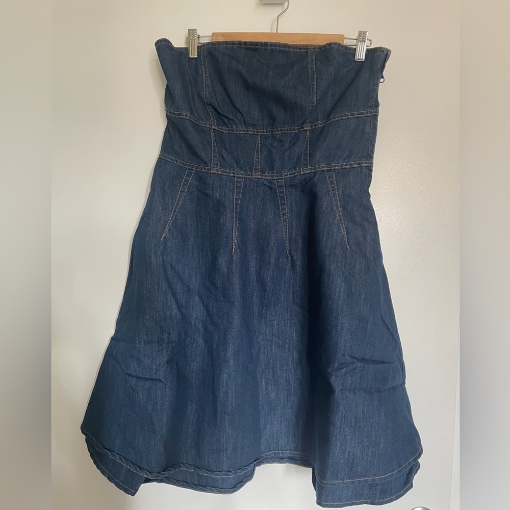 Warehouse Vintage-style Denim Dress